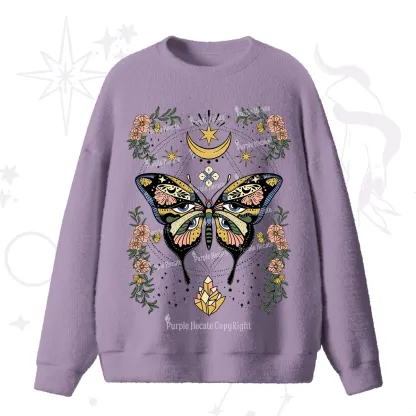 Purplehecate I Am Opening Fuzzy Ugly Sweater