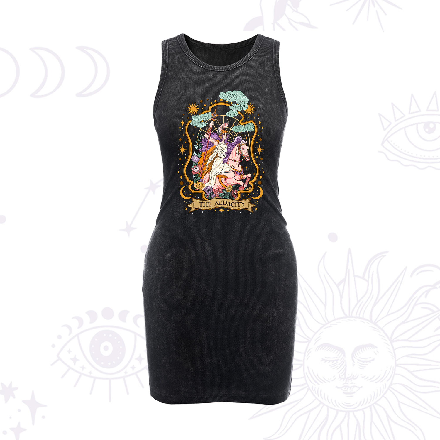 Purplehecate The Audacity Goddess Vintage Bodycon Tank Dress