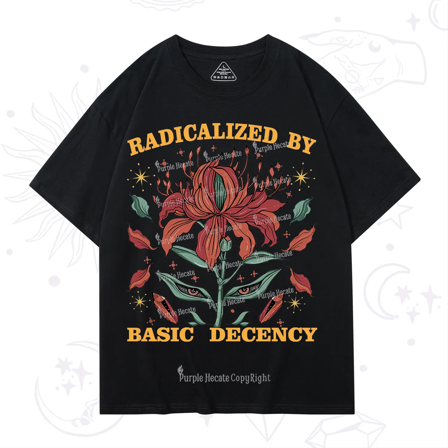 Purplehecate Radicalized By Basic Decency T-Shirt