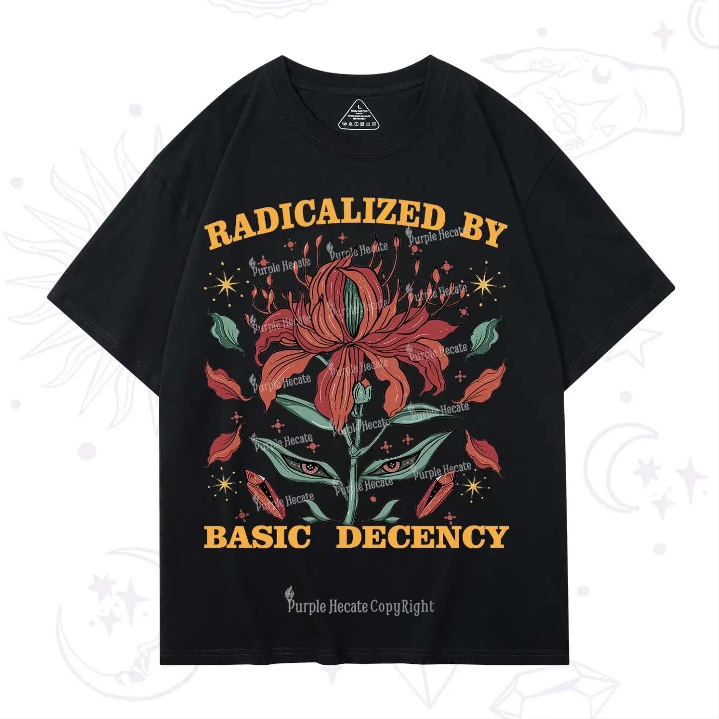 Purplehecate Radicalized By Basic Decency T-Shirt