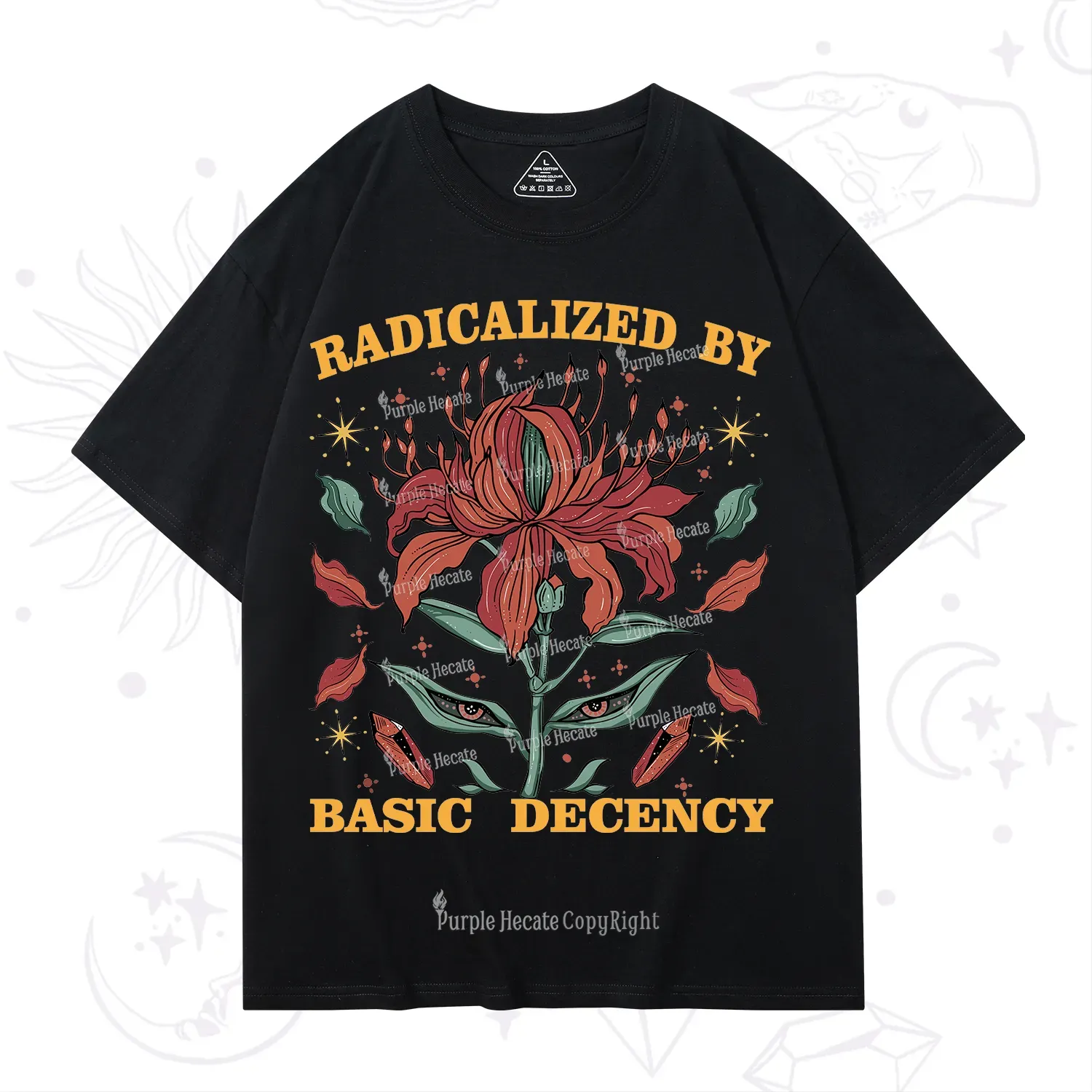 Purplehecate Radicalized By Basic Decency T-Shirt