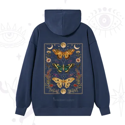 Purplehecate Sun and Moon Butterfly Hoodie