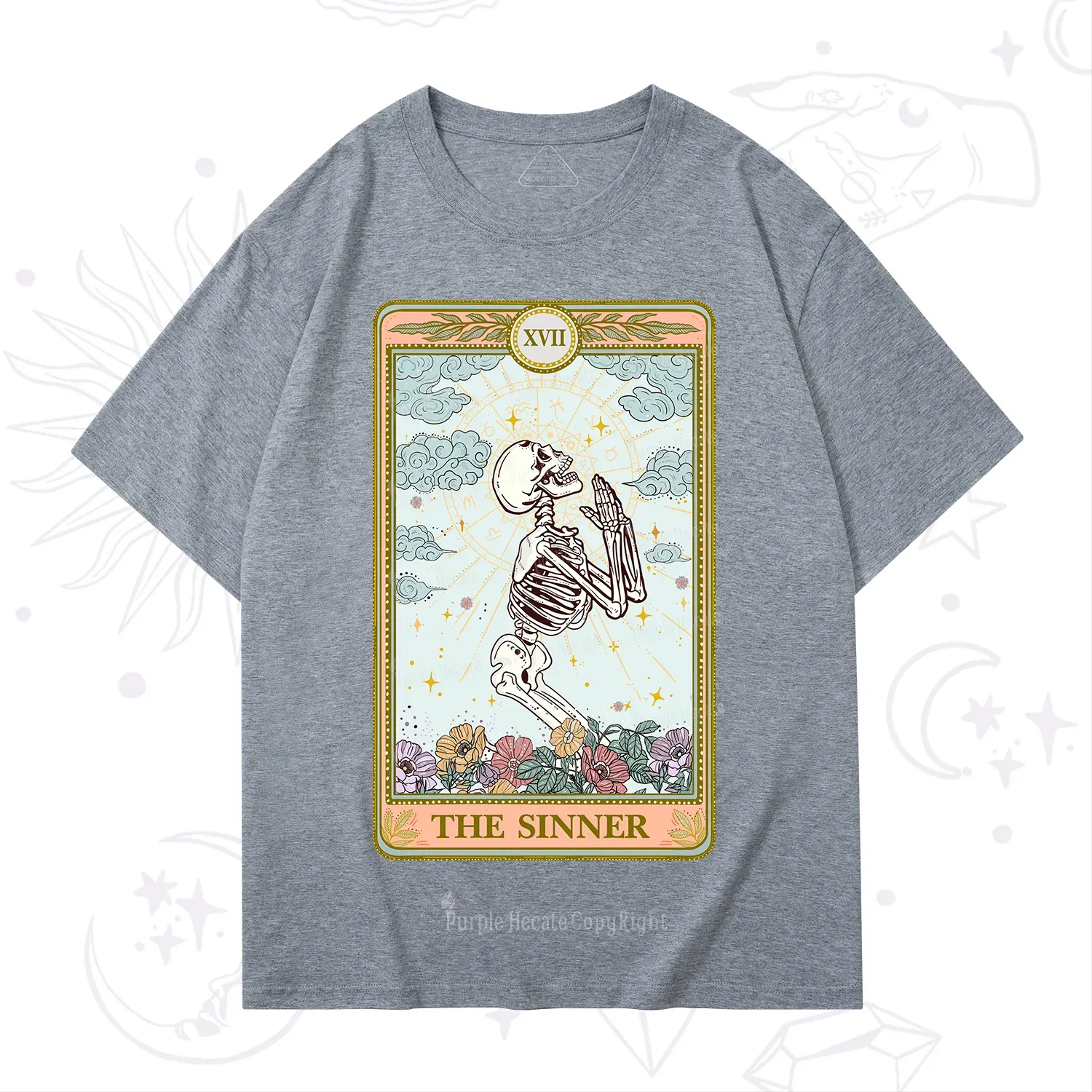 Purplehecate The Sinner Tarot Card T-Shirt