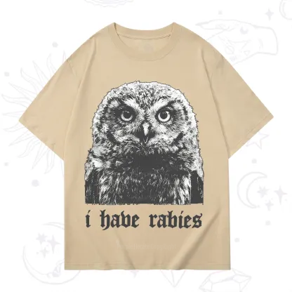 Purplehecate I Have Rabies Owl T-Shirt