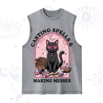 Purplehecate Casting Spells Making Messes Cat Washed Tank