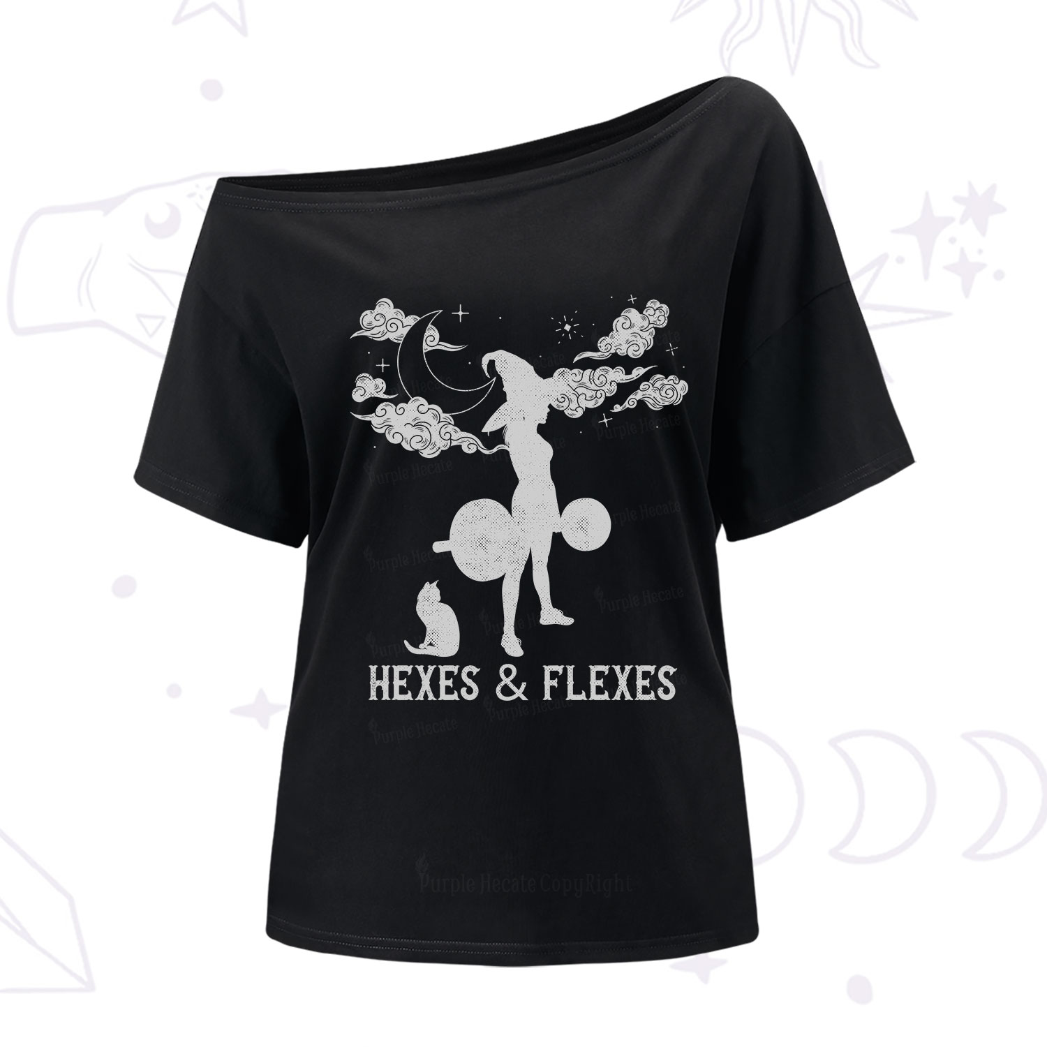 Purplehecate Witchy Workout One Shoulder T-Shirt
