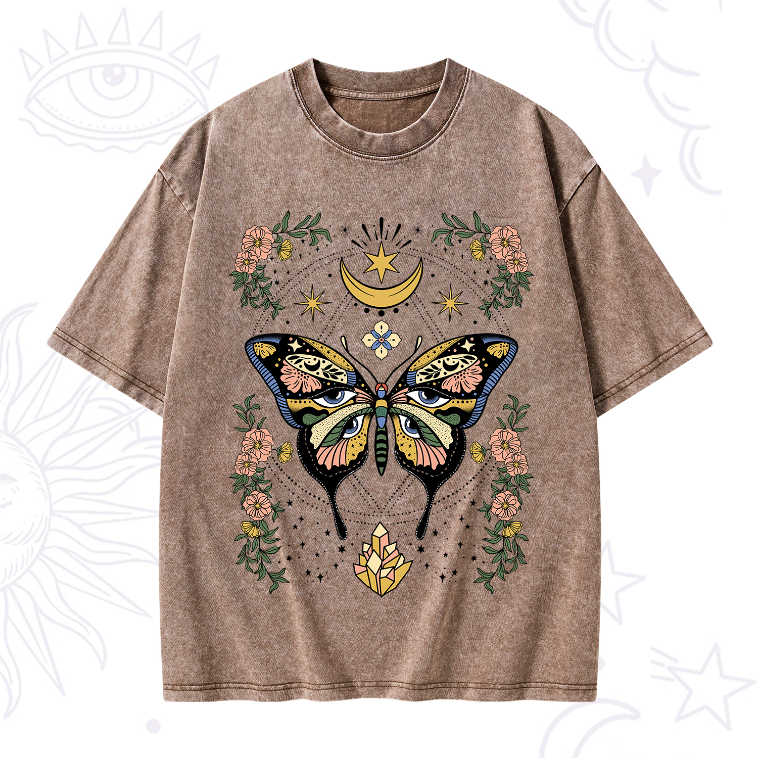 Purplehecate I Am Opening Washed T-Shirt
