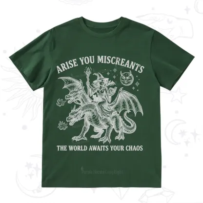 Purplehecate Arise You Miscreants Chaos Rider Witch T-Shirt