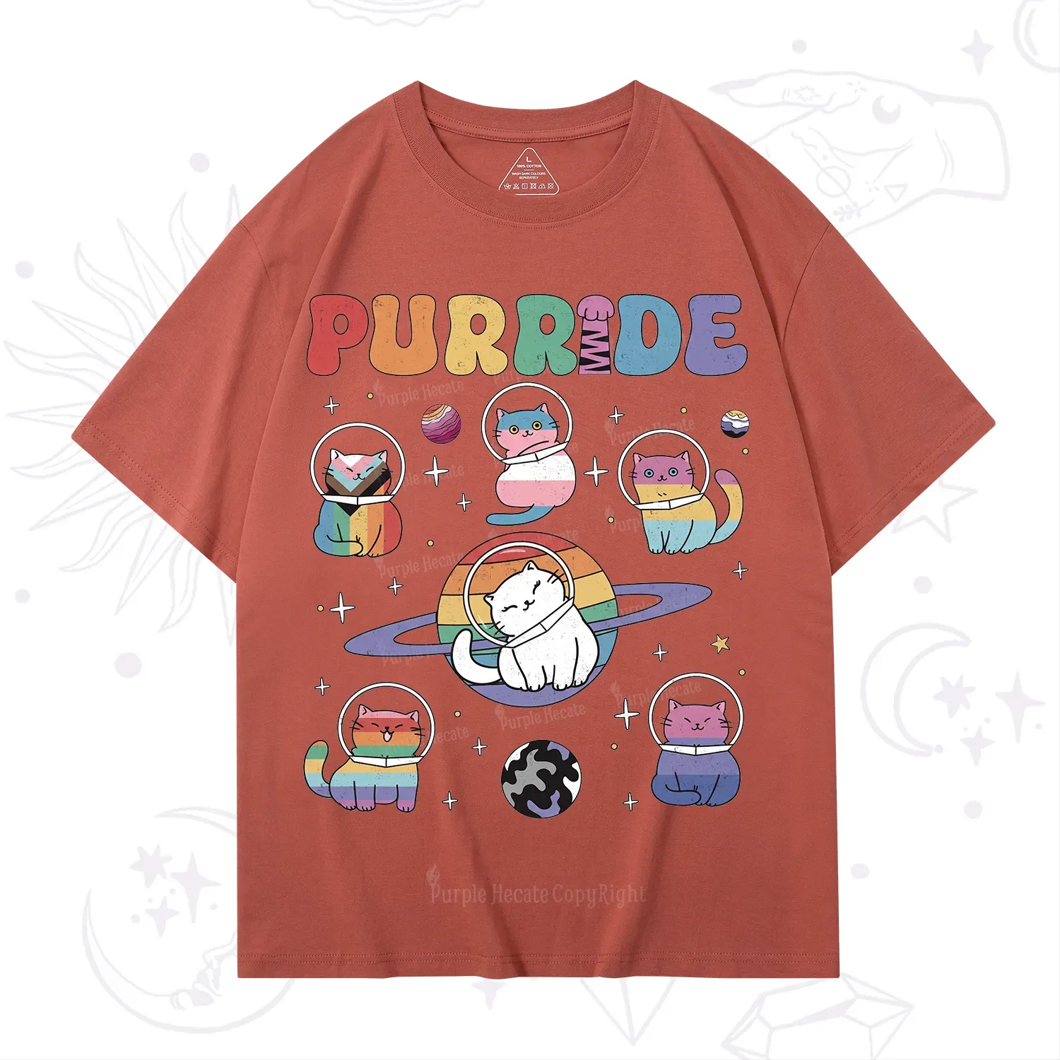 Purplehecate Purride Cat T-Shirt