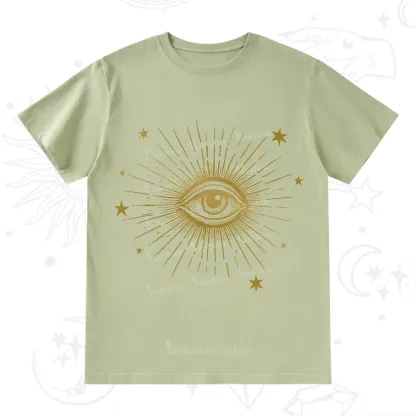 Purplehecate Celestial Eye with Stars T-Shirt