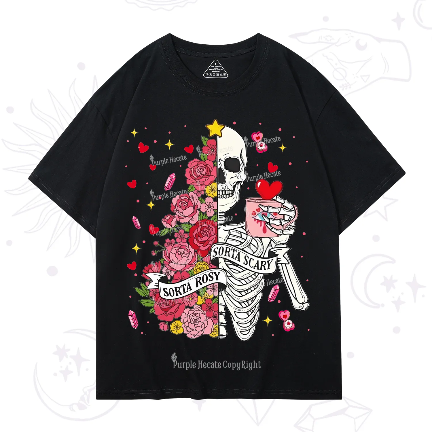 Purplehecate Sorta Rosy Sorta Scary Valentine T-Shirt