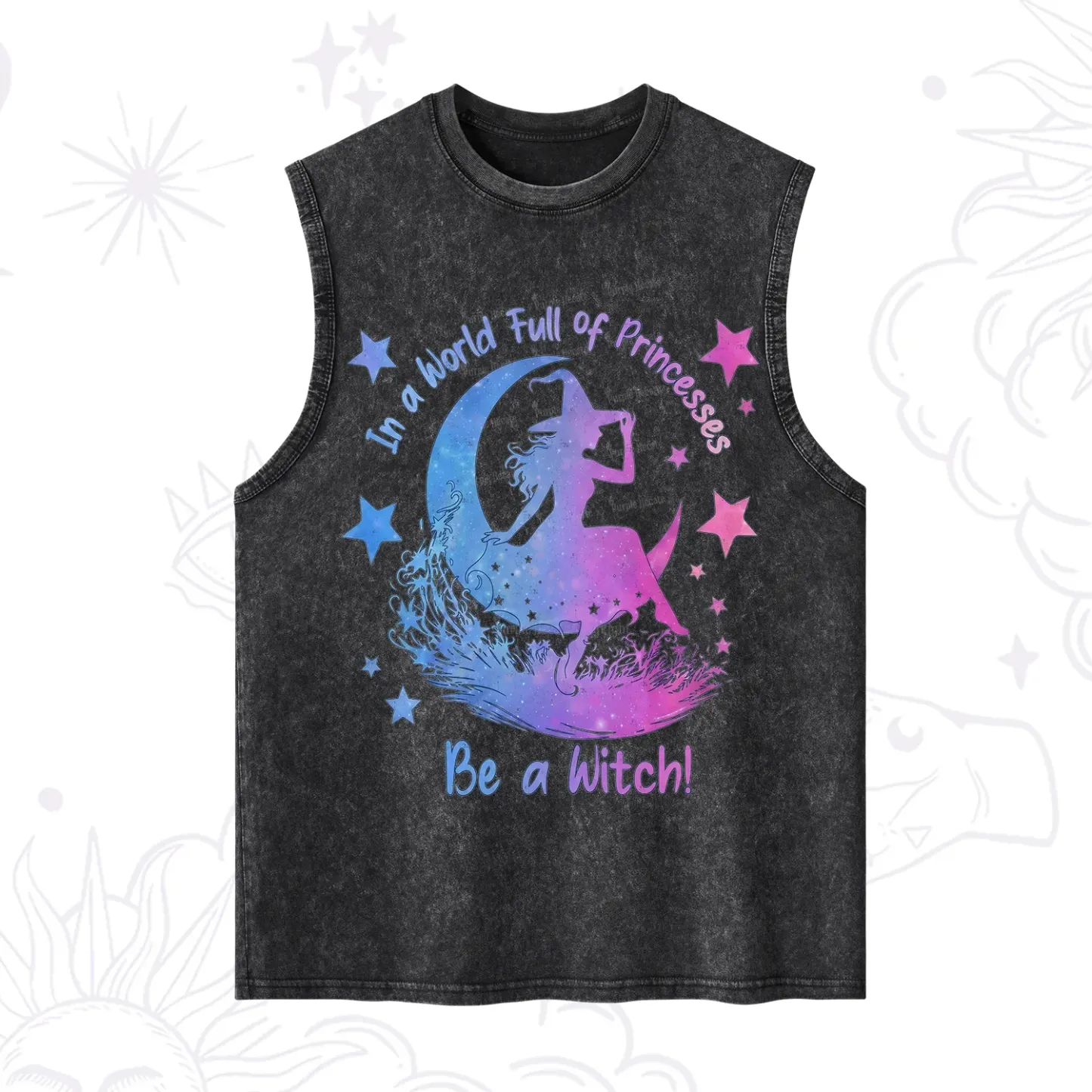 Purplehecate In a World Full of Princesses be a Witch Washed Tank