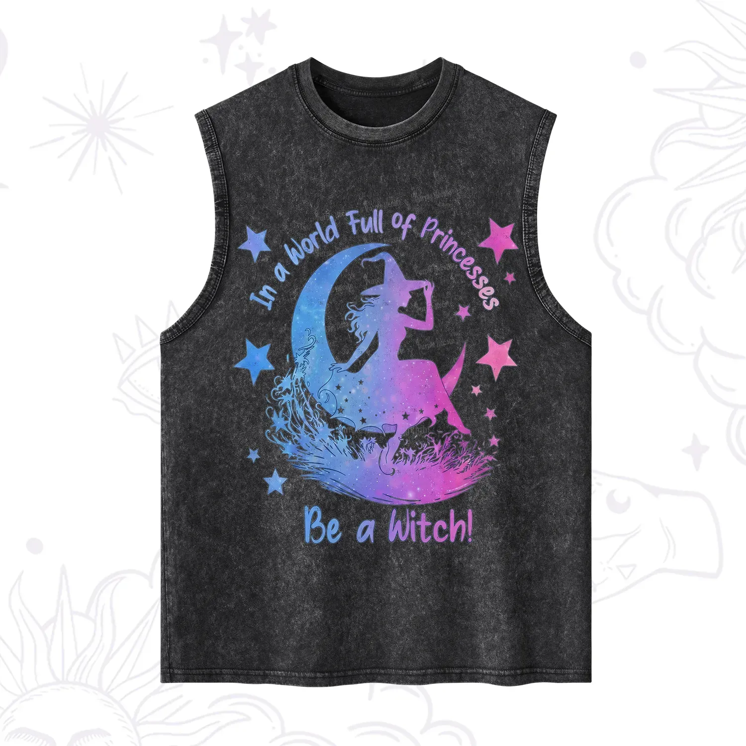 Purplehecate In a World Full of Princesses be a Witch Washed Tank