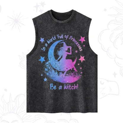 Purplehecate In a World Full of Princesses be a Witch Washed Tank