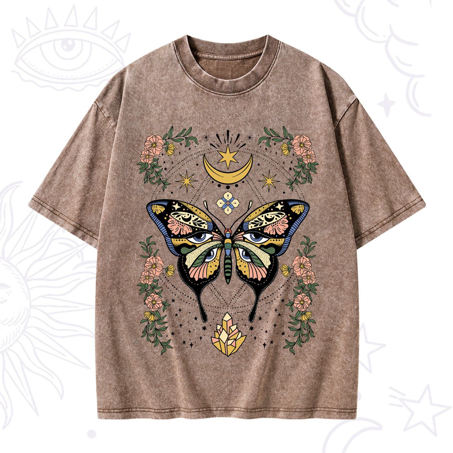 Purplehecate I Am Opening Washed T-Shirt