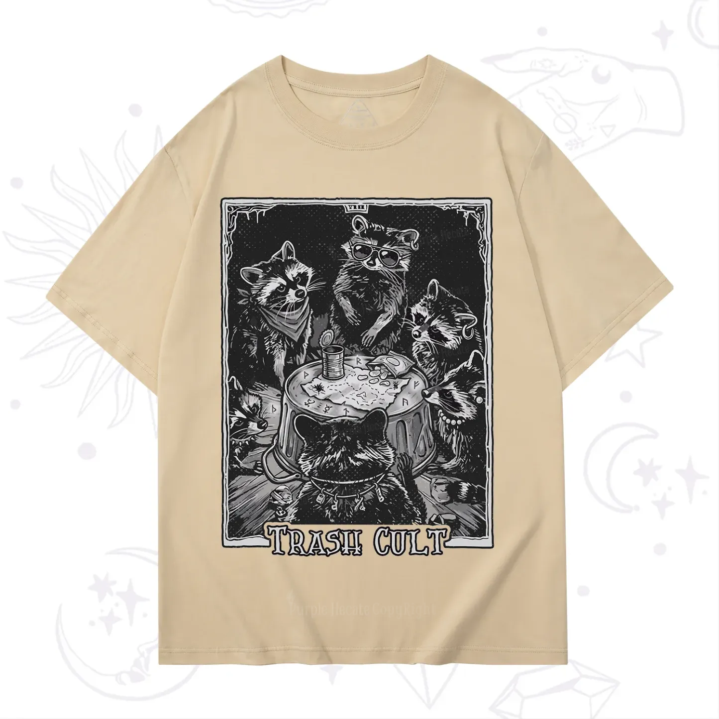 Purplehecate Trash Cult Raccoon T-Shirt