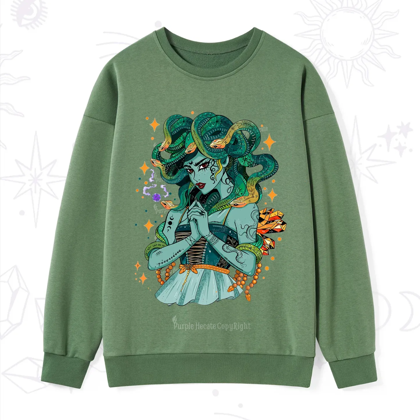 Purplehecate The Gorgon Medusa Sweatshirt