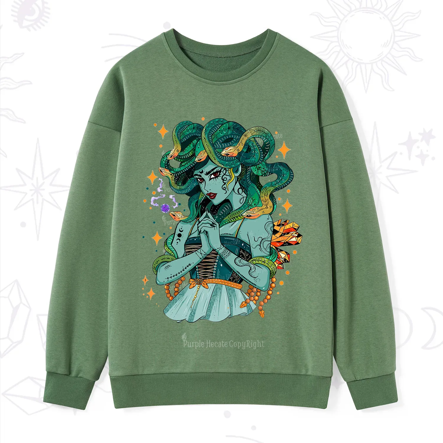 Purplehecate The Gorgon Medusa Sweatshirt