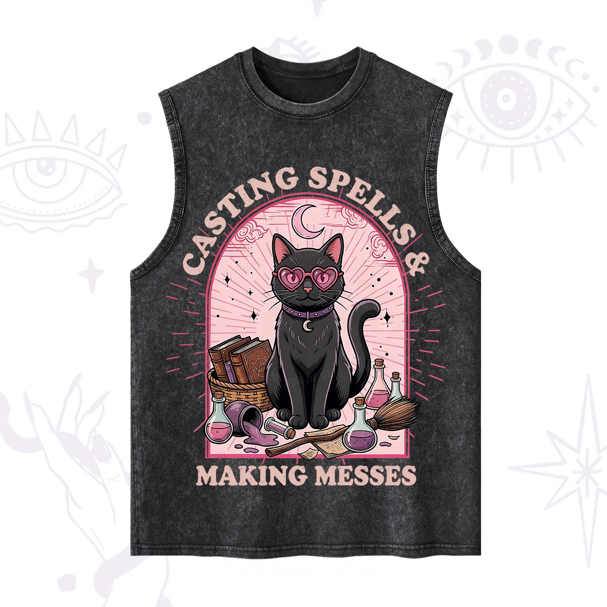 Purplehecate Casting Spells Making Messes Cat Washed Tank