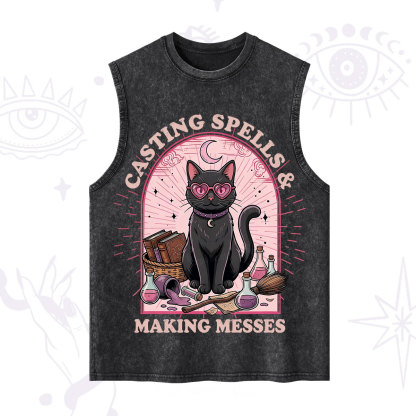 Purplehecate Casting Spells Making Messes Cat Washed Tank