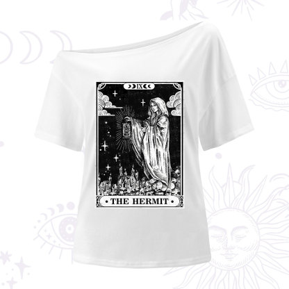 Purplehecate The Hermit Goddess Tarot Card One Shoulder T-Shirt