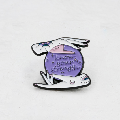 Purplehecate Know Your strength Pin