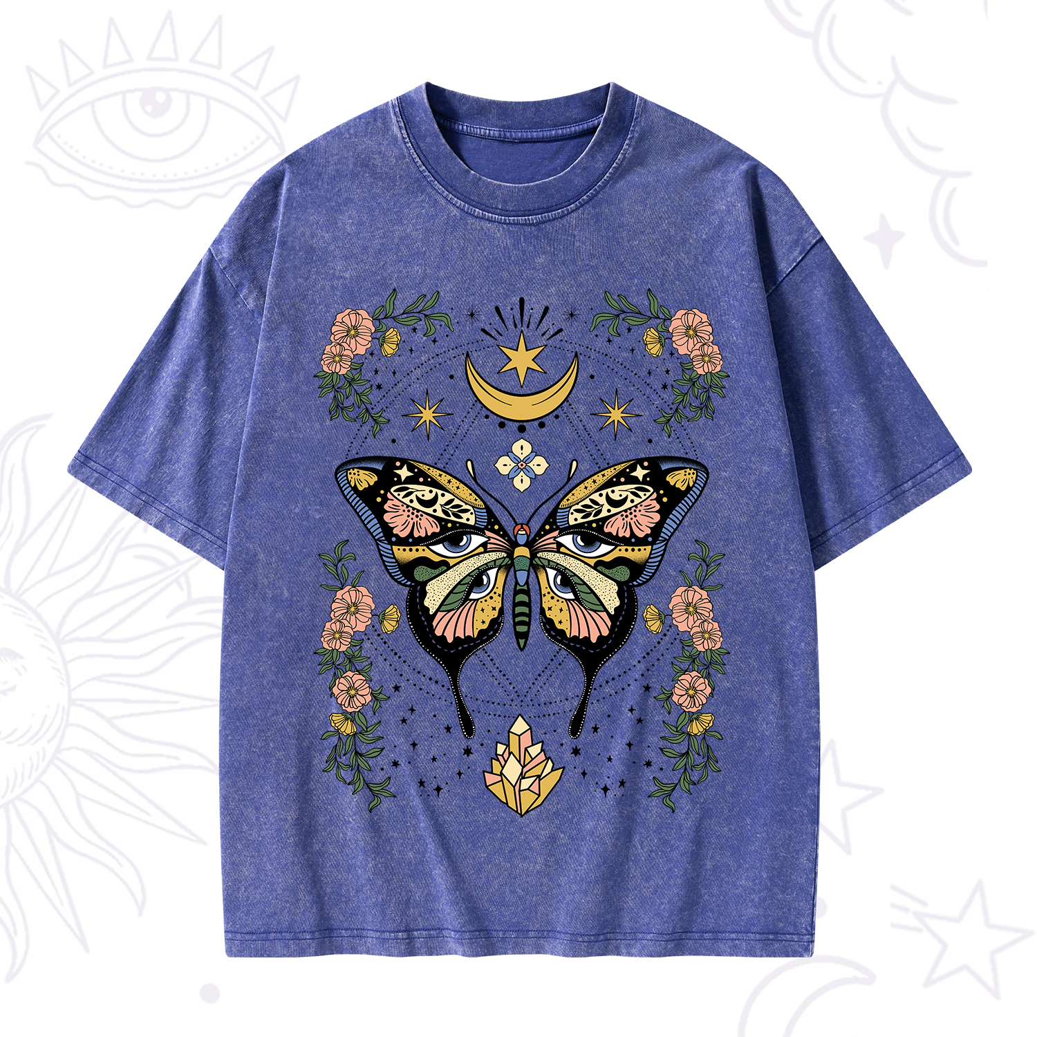 Purplehecate I Am Opening Washed T-Shirt