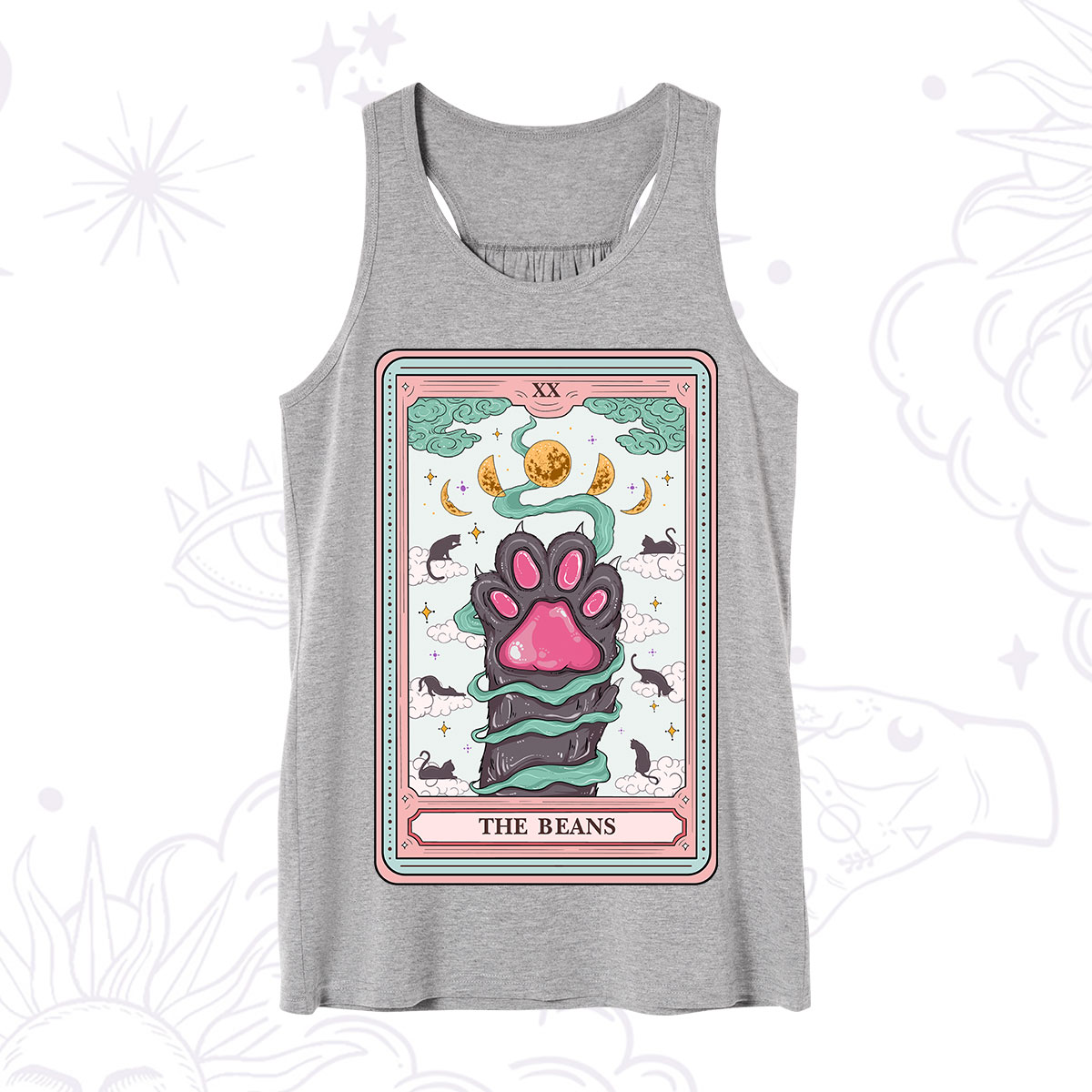 Purplehecate The Beans Cat Tarot Tank