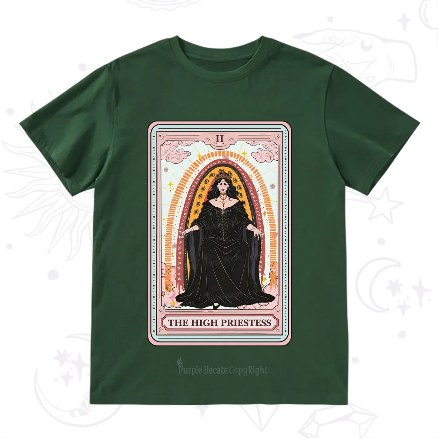 Purplehecate The High Priestess Tarot T-Shirt