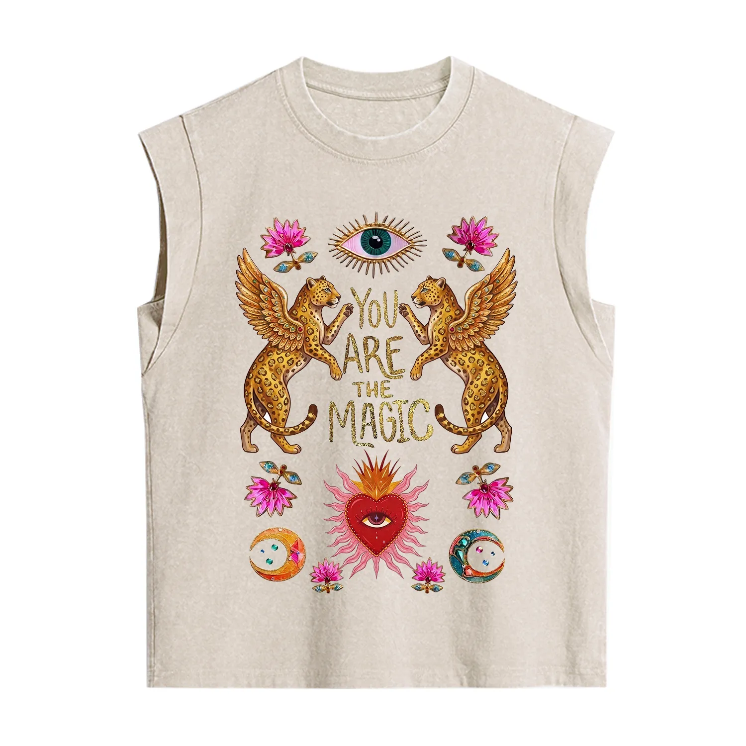 Purplehecate Vintage Tiger You Are The Magic Vintage Washed Tank