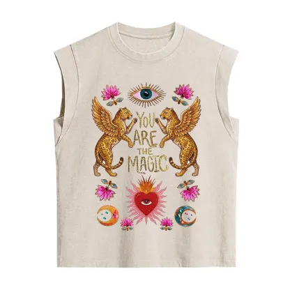 Purplehecate Vintage Tiger You Are The Magic Vintage Washed Tank