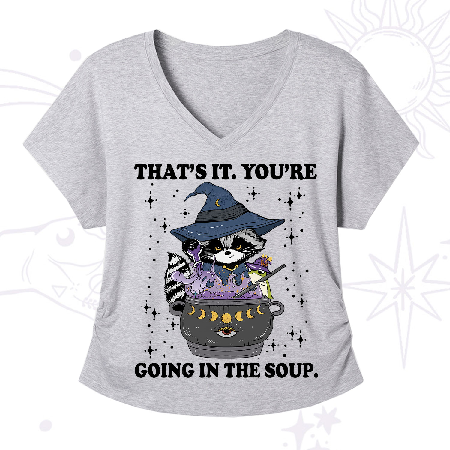 Purplehecate That's It You're Going In The Soup V-Neck T-Shirt