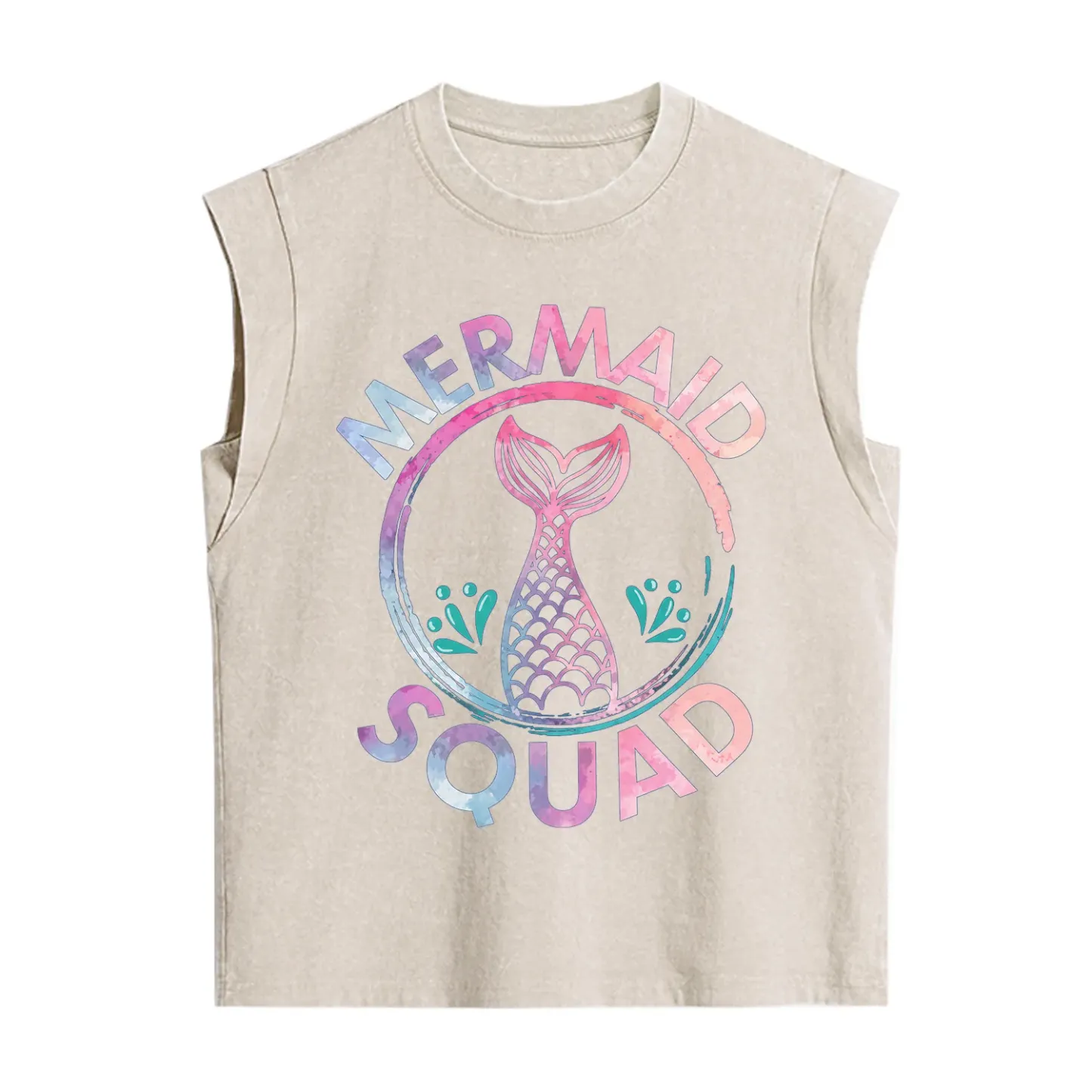 Purplehecate Mermaid Squad Vintage Washed Tank