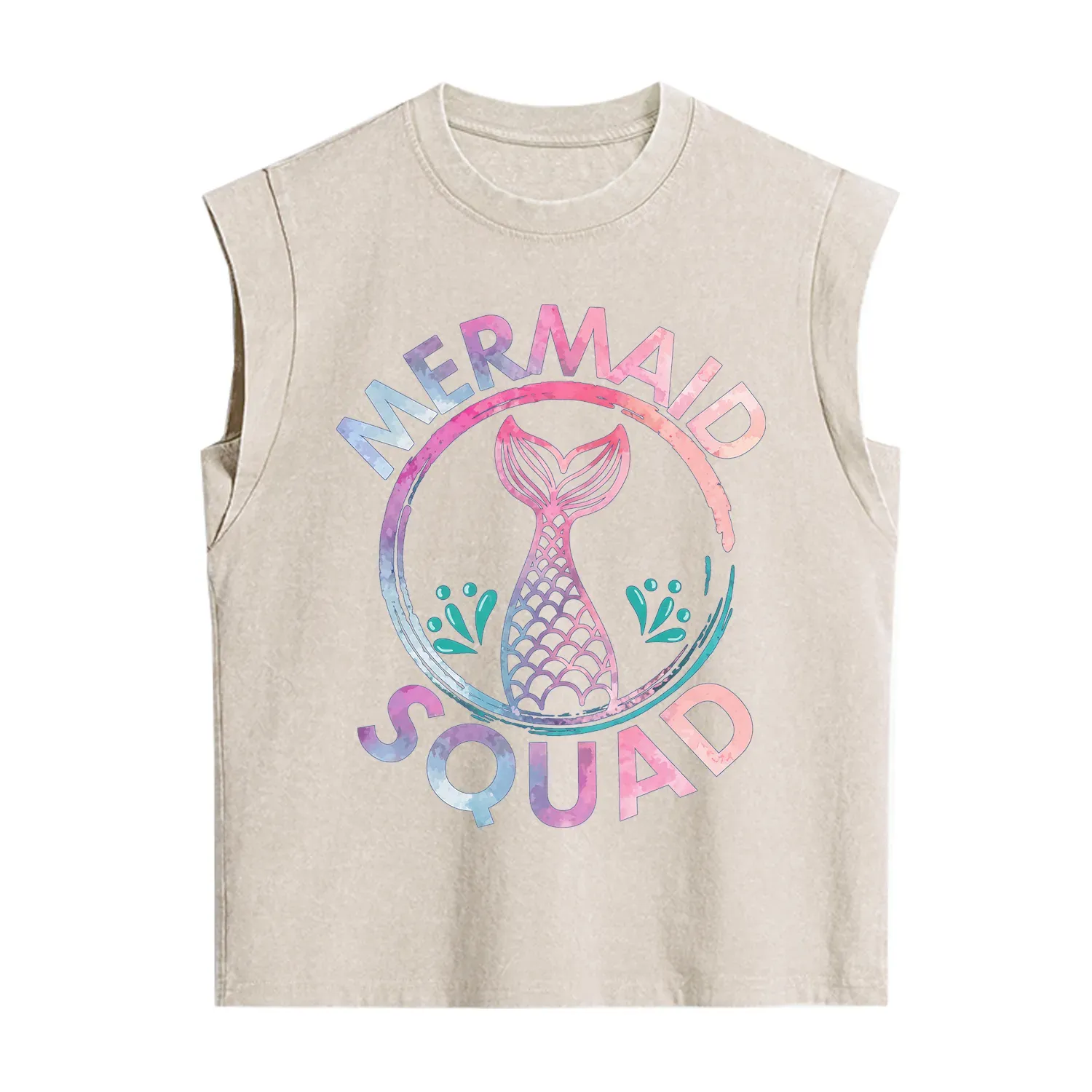 Purplehecate Mermaid Squad Vintage Washed Tank