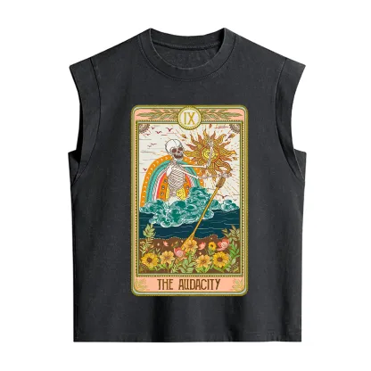 Purplehecate The Audacity Tarot Card Vintage Washed Tank