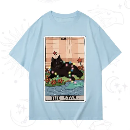 Purplehecate The Star Cat Tarot Card T-Shirt