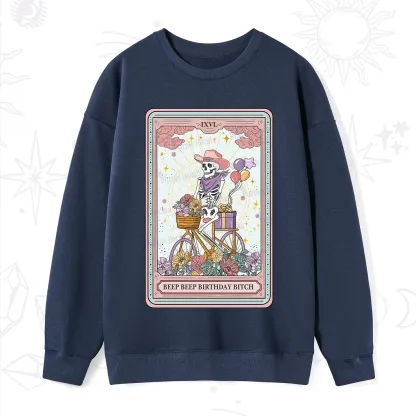 Purplehecate The Beep Beep Birthday Bitch Tarot Sweatshirt