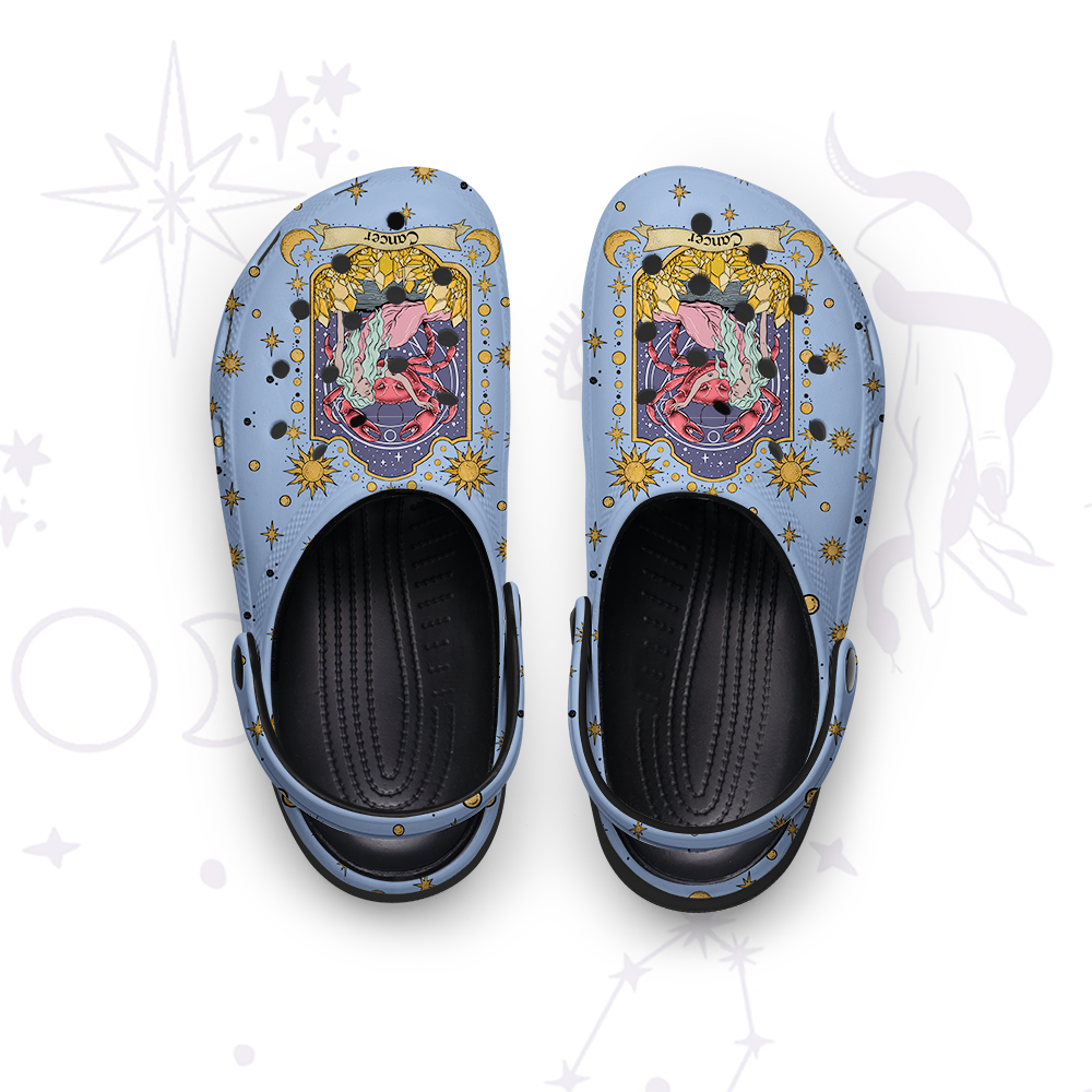 Purplehecate Cancer Zodiac Rubber Clogs