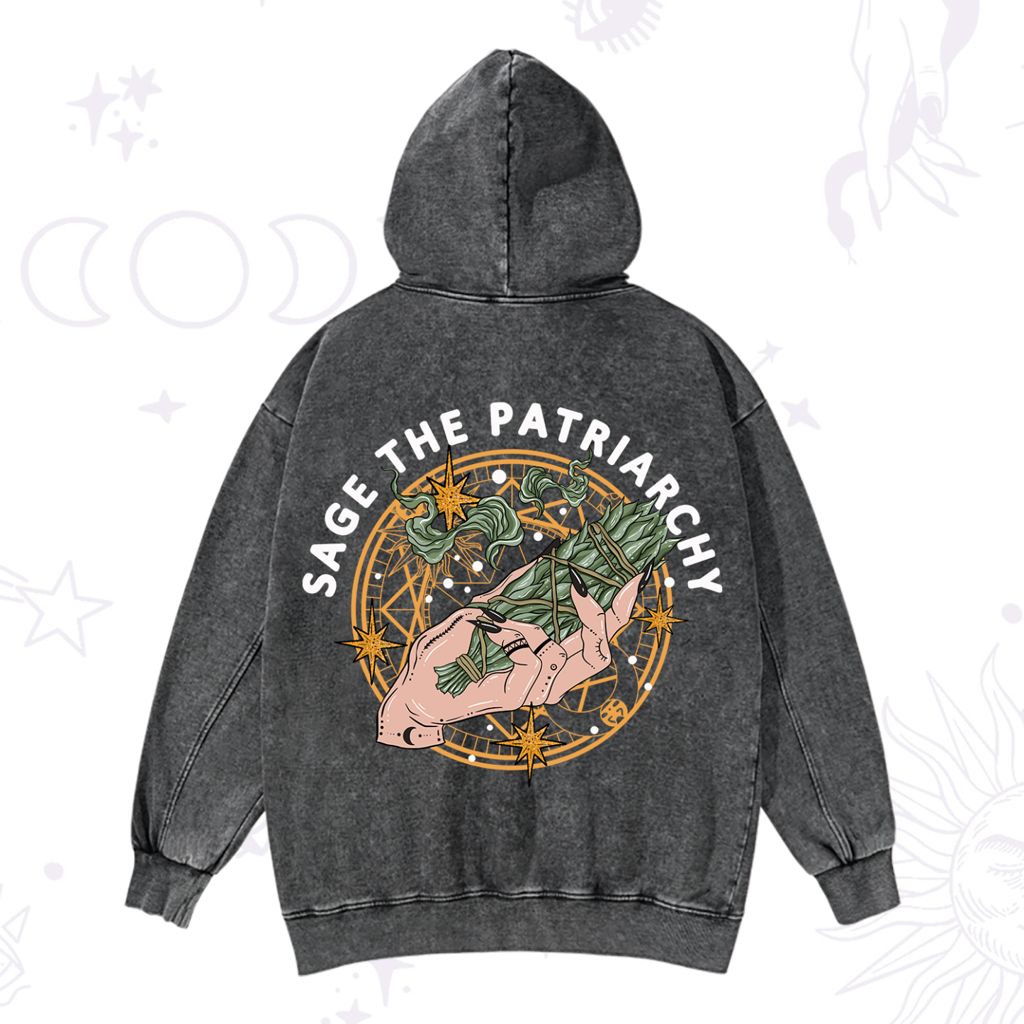 Magic Purplehecate Sage The Patriarchy Washed Hoodie