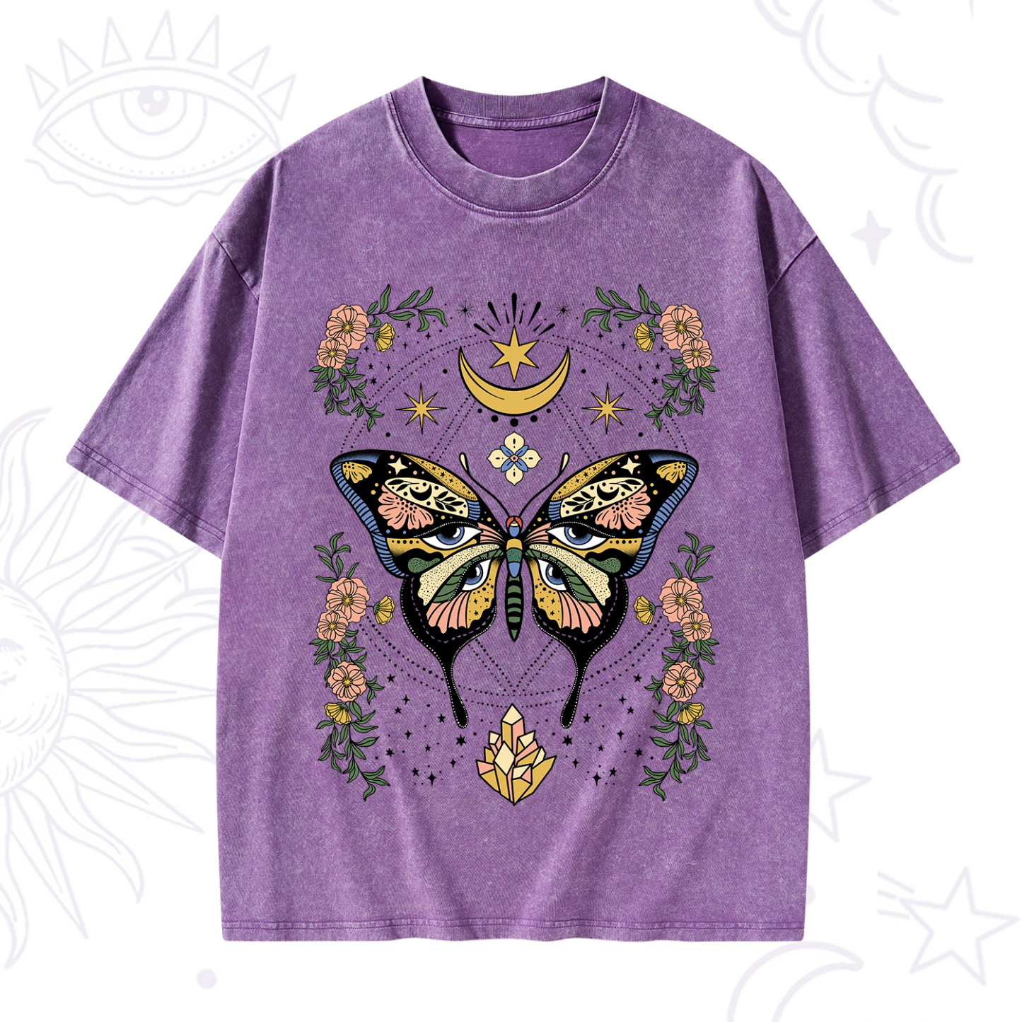 Purplehecate I Am Opening Washed T-Shirt