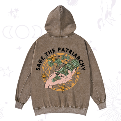 Purplehecate Sage The Patriarchy Washed Hoodie