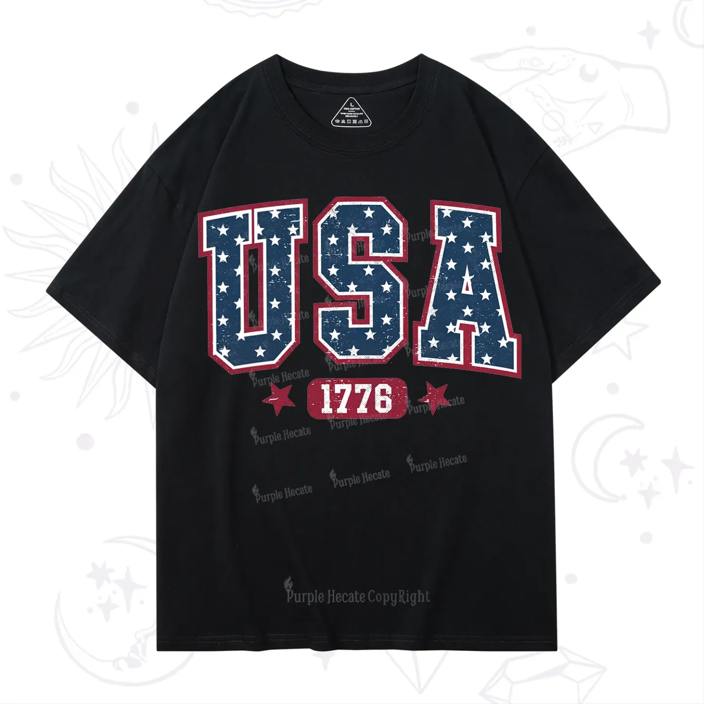 Purplehecate Retro USA 1776 T-Shirt