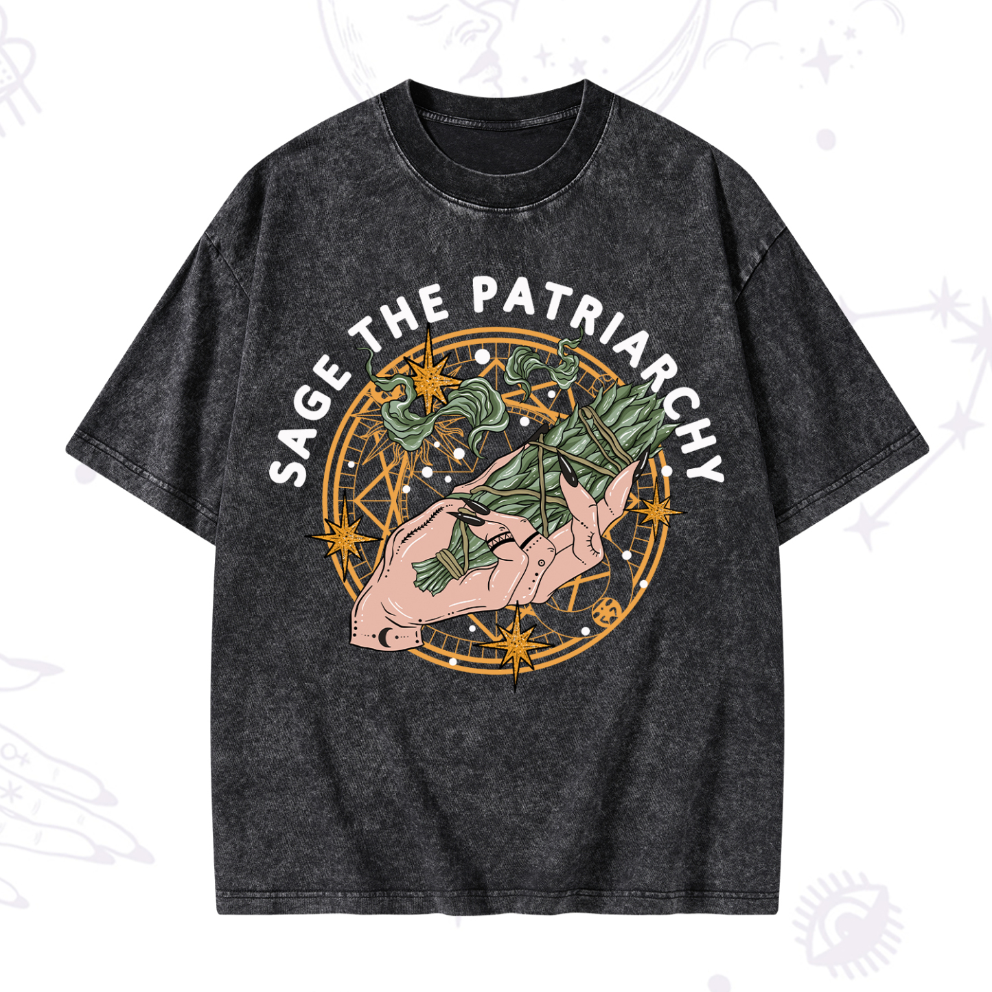 Magic Purplehecate Sage The Patriarchy Washed T-Shirt