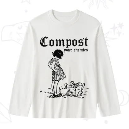 Purplehecate Compost Your Enemies Slub Long Sleeve T-Shirt
