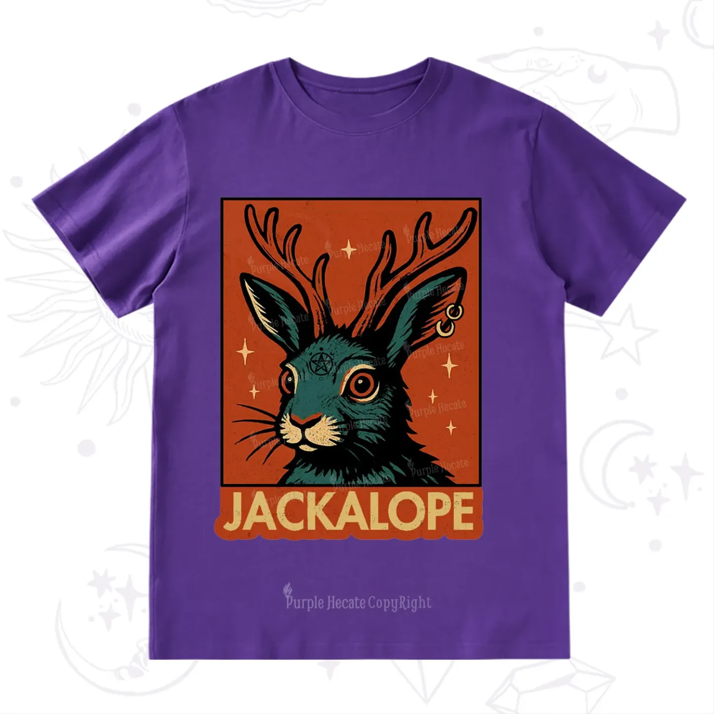 Purplehecate Funny Jackalope T-Shirt