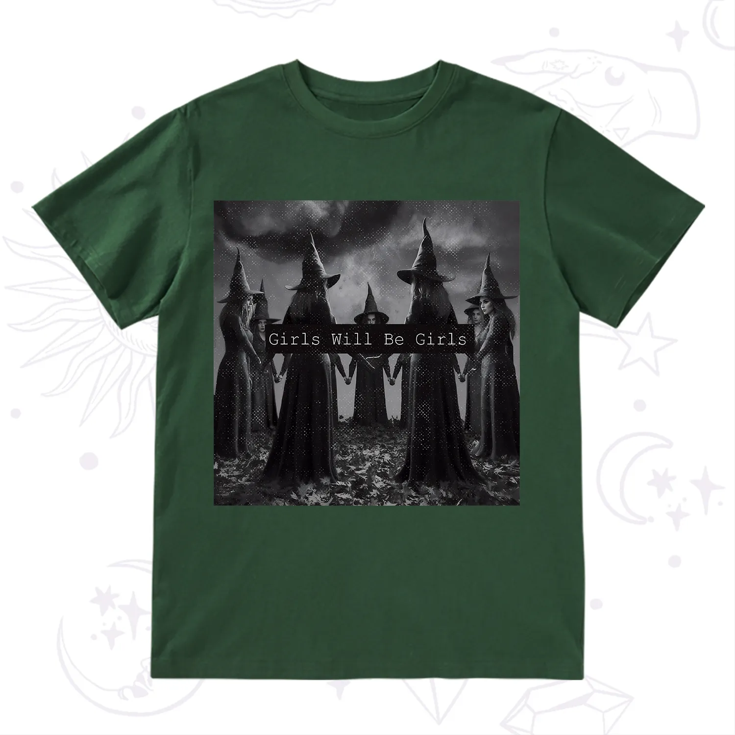 Purplehecate Vintage Girls Will Be Girls Witch T-Shirt