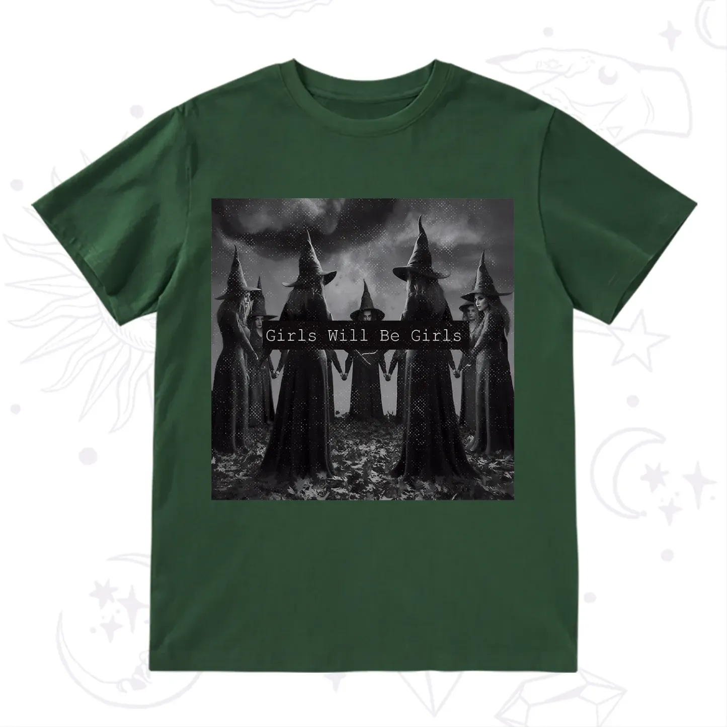 Purplehecate Vintage Girls Will Be Girls Witch T-Shirt