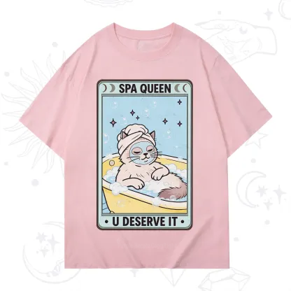 Purplehecate The Spa Queen Cat Tarot T-Shirt