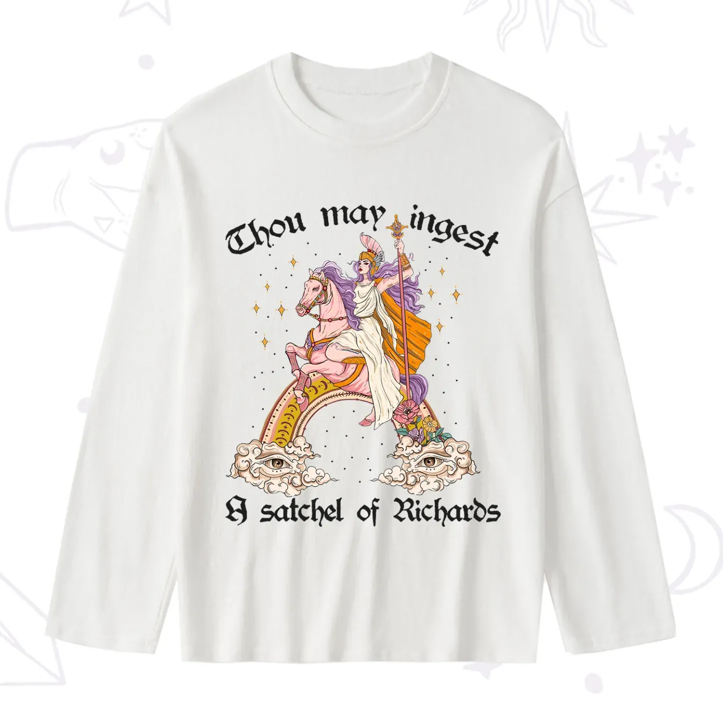 Purplehecate Thou may ingest a satchel of Richards Slub Long Sleeve T-Shirt