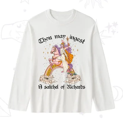 Purplehecate Thou may ingest a satchel of Richards Slub Long Sleeve T-Shirt